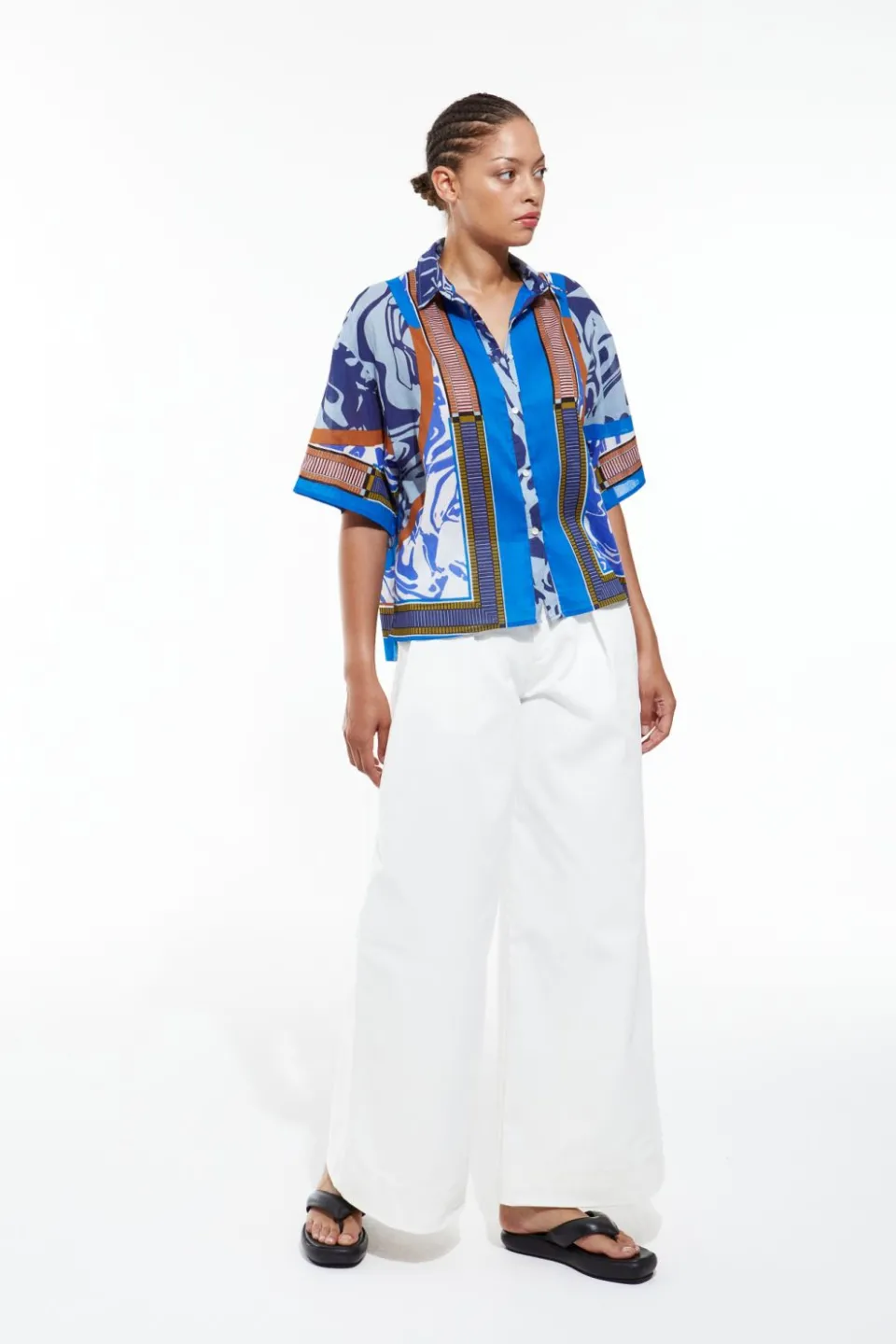 New Mapoésie Chemise Andrew Fusion Bleu