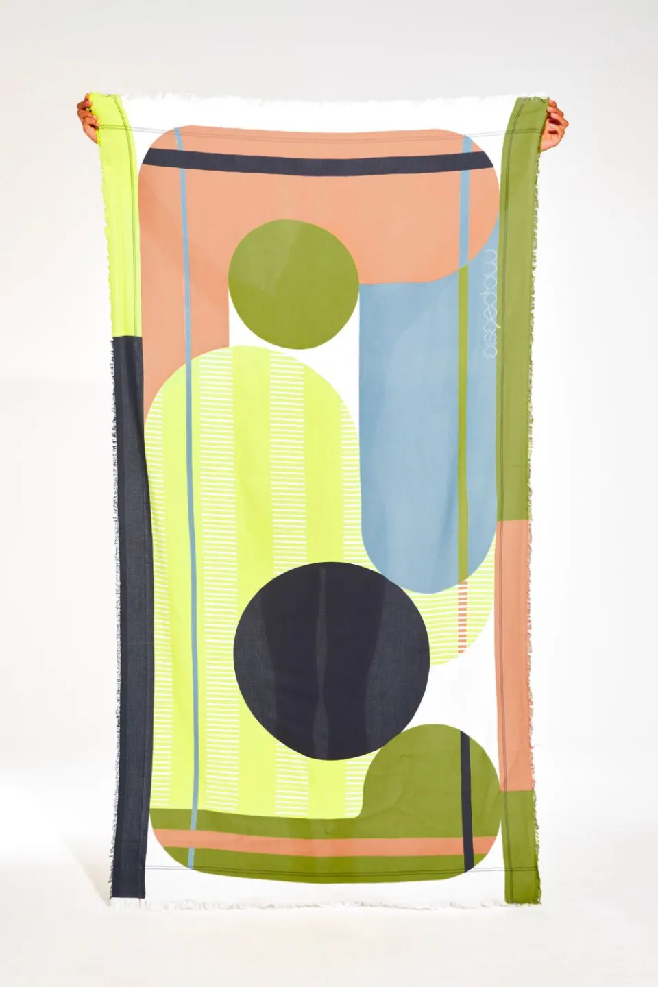 Hot Mapoésie Drap De Plage Abstract Lime