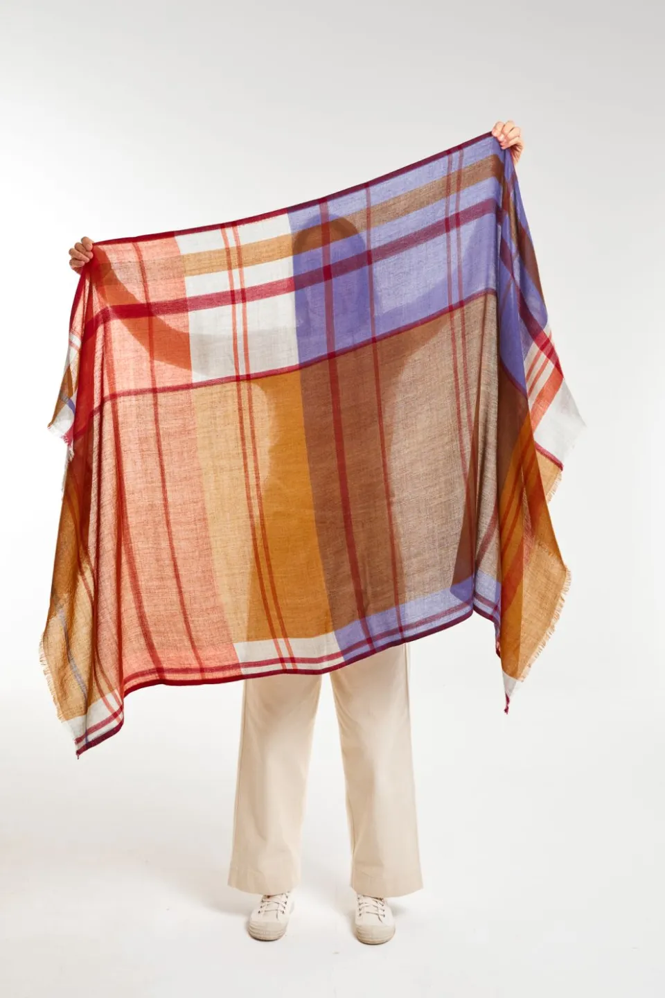 Hot Mapoésie Foulard Divine Orange Ocre