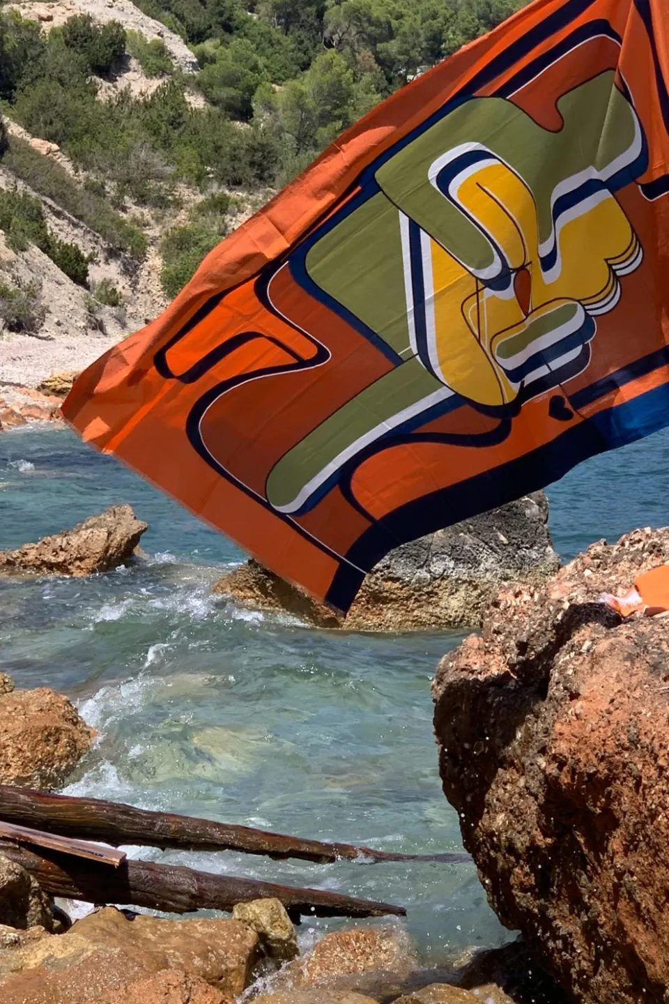 Clearance Mapoésie FOULARD AMOUR ORANGE