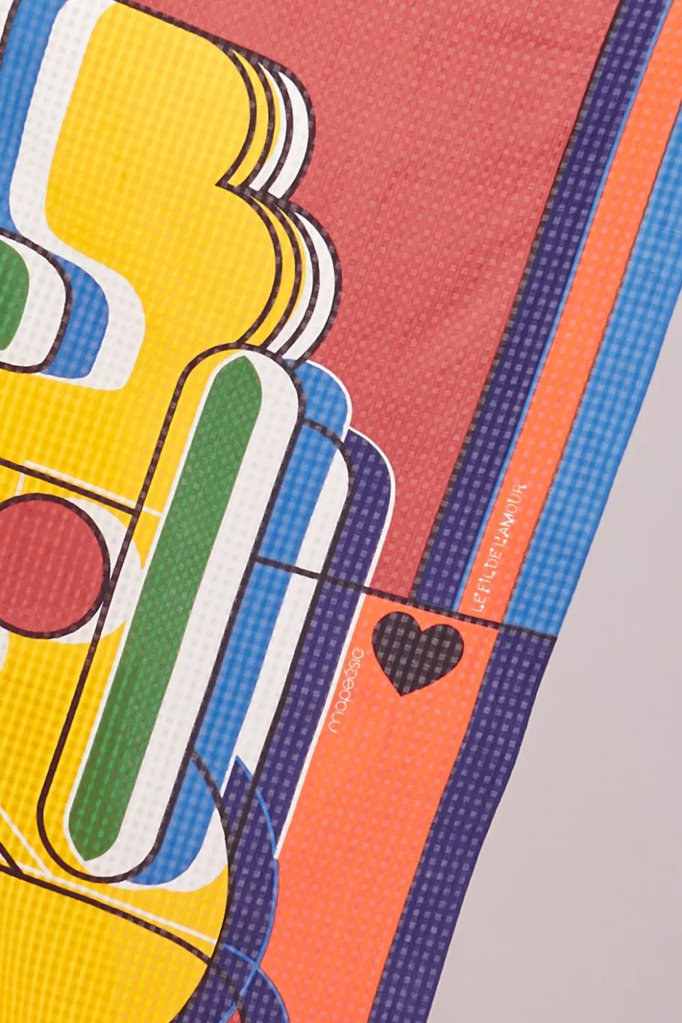Clearance Mapoésie FOULARD AMOUR ORANGE