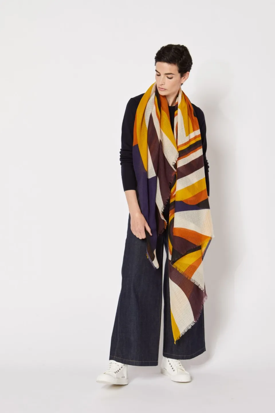 Best Mapoésie FOULARD NEW WAVE CARAMEL