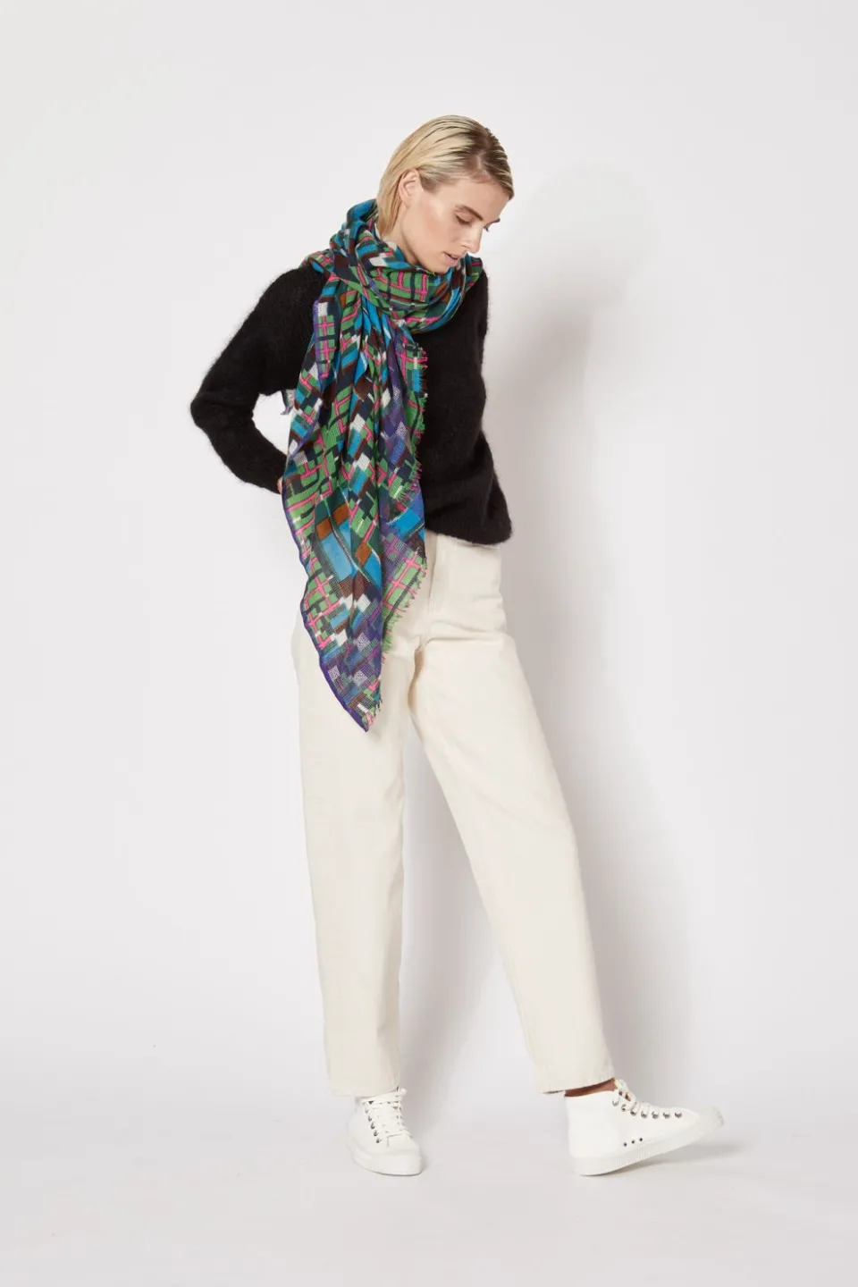 Discount Mapoésie FOULARD OCTAVE MENTHE