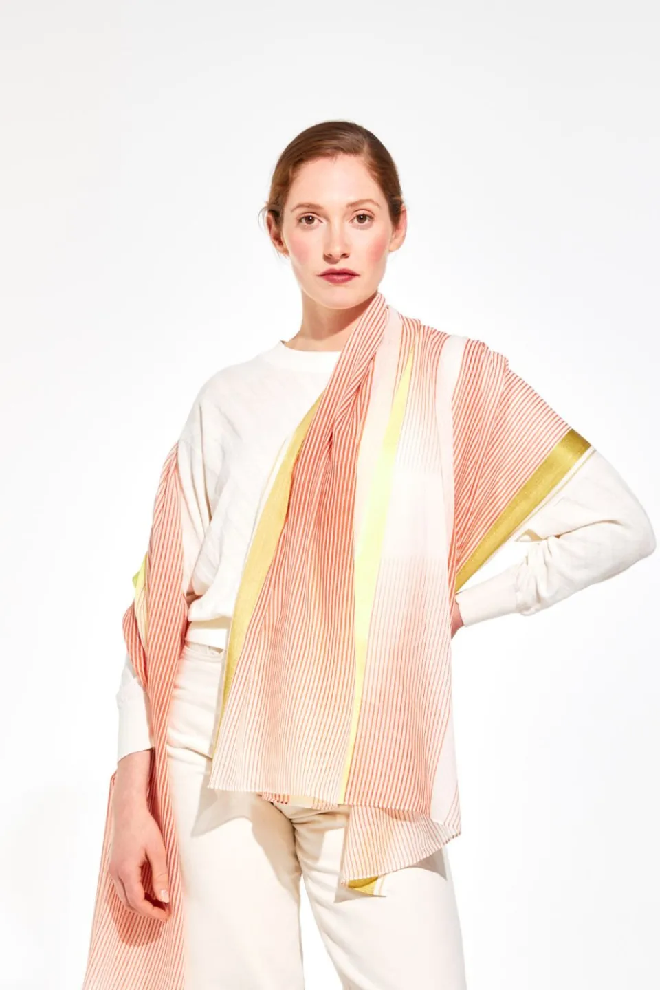 Outlet Mapoésie Foulard Spectre Orange