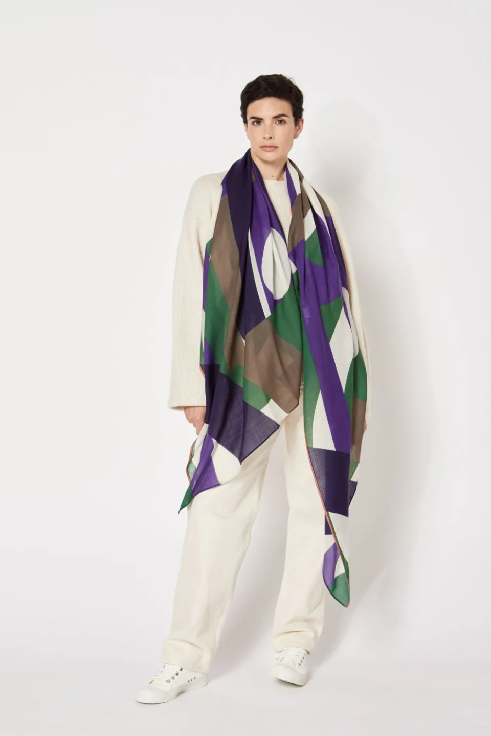 New Mapoésie FOULARD VISION VERT