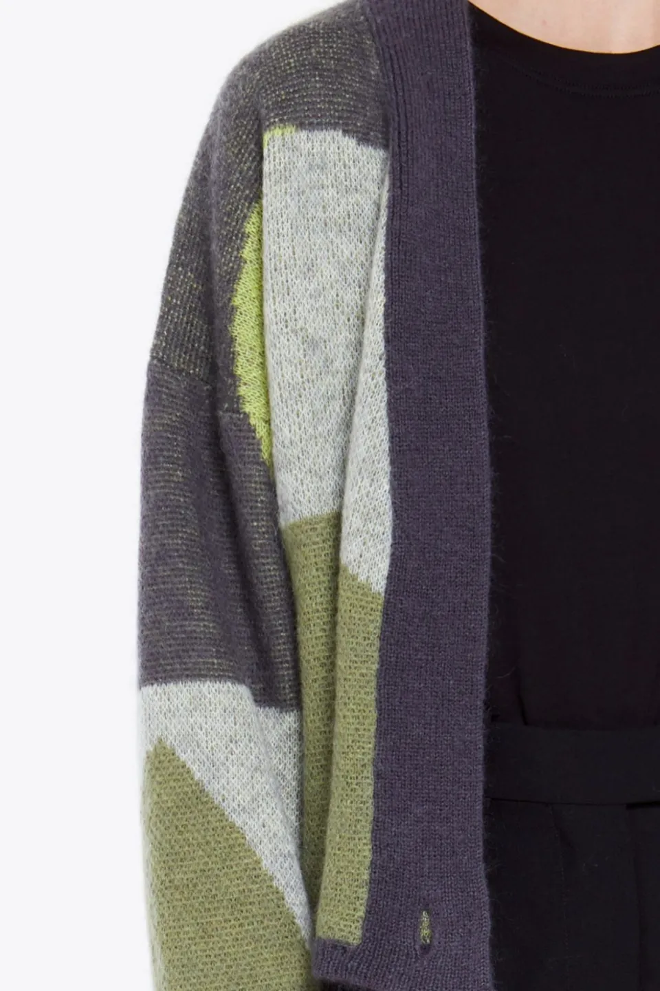 Discount Mapoésie Gilet Miro Nymphe Gris