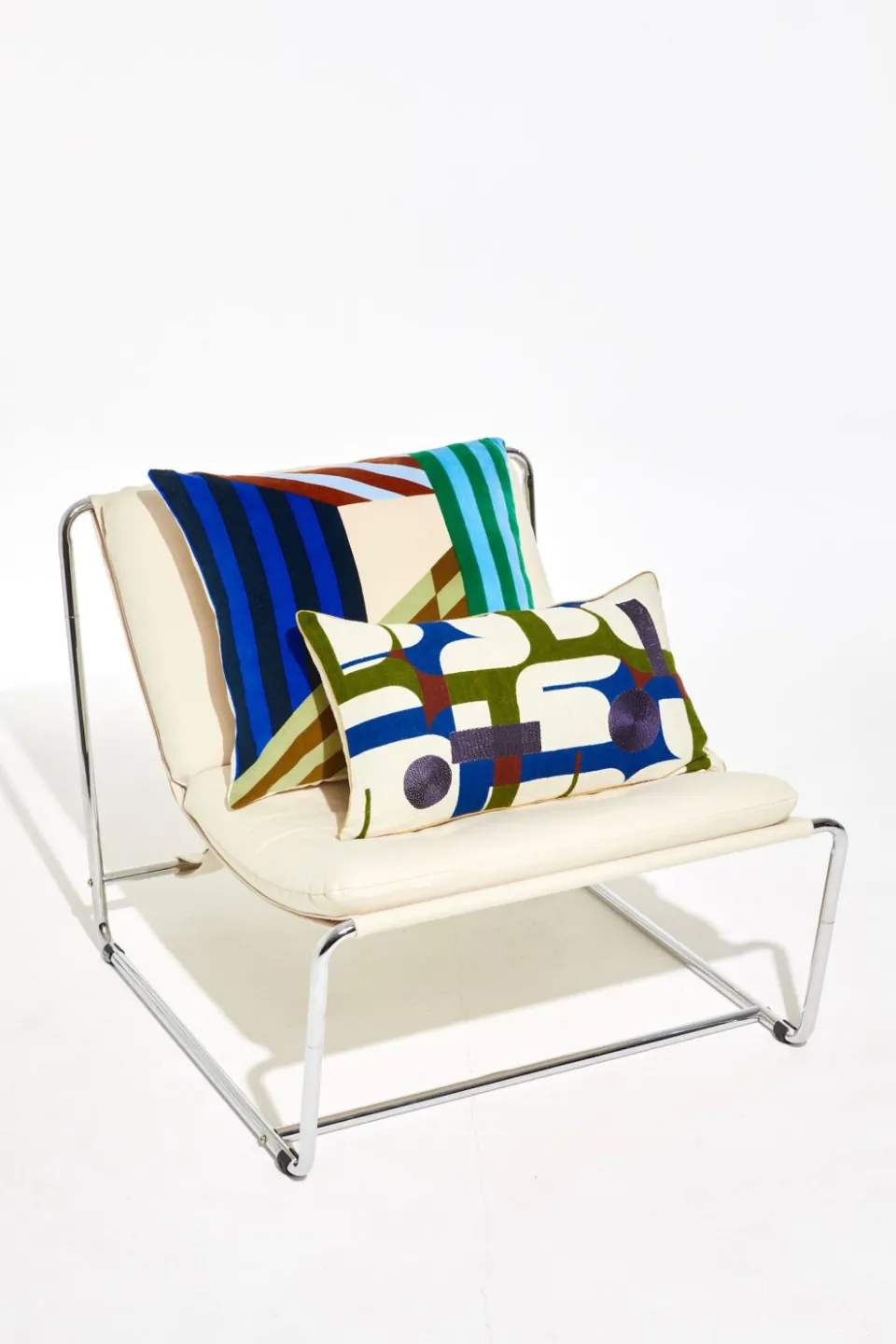 Fashion Mapoésie Housse de Coussin Calice Bleu 30/50Cm