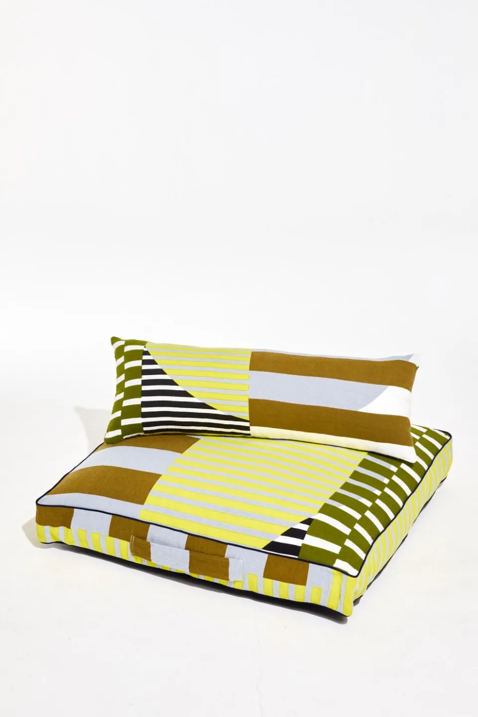Outlet Mapoésie Housse de Coussin De Sol Sol Kaki 80/80/12Cm