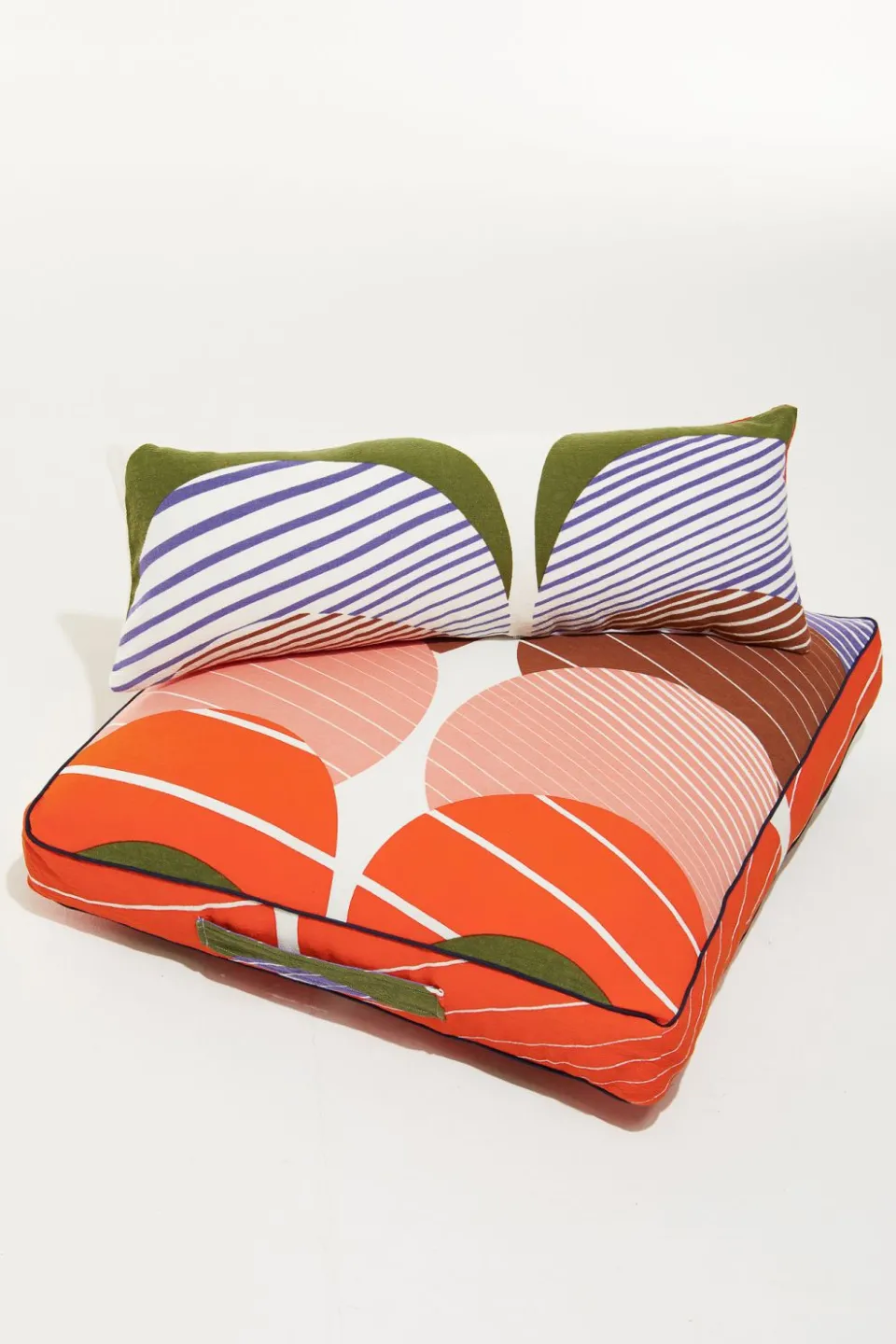 Clearance Mapoésie Housse De Coussin De Sol Cinétique Orange