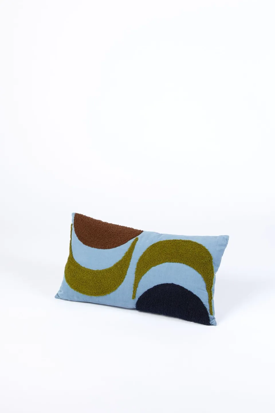 Fashion Mapoésie Housse de coussin Madone Bleu Gris