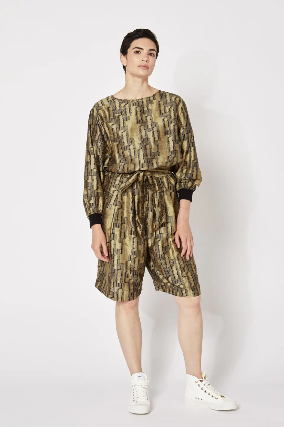 Discount Mapoésie PANTALON LOU HARMONIE OR