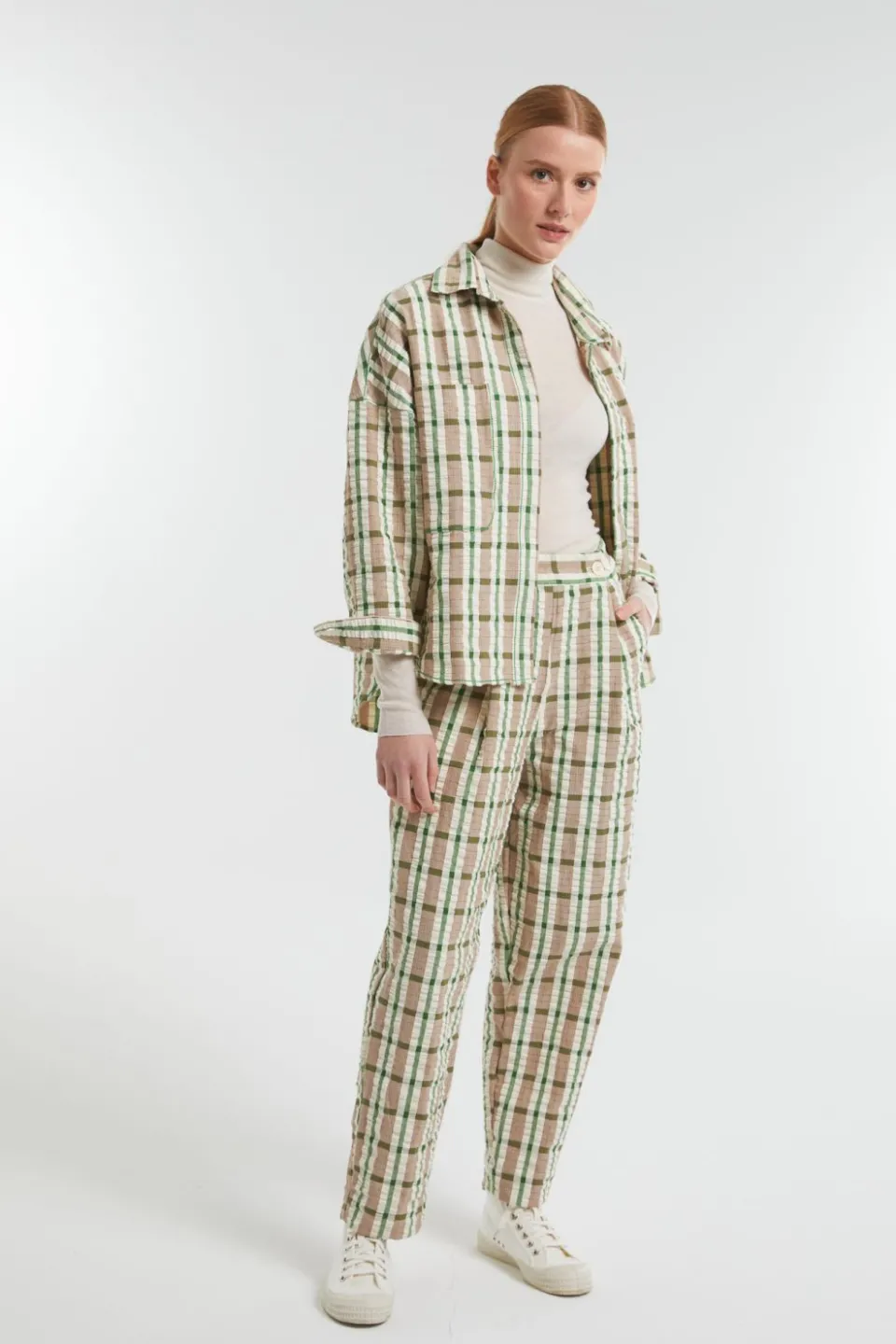 Fashion Mapoésie Pantalon Olivia Nessie Vert