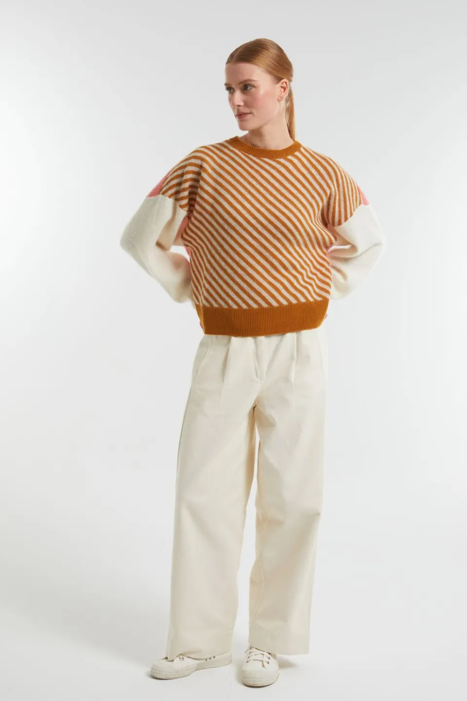 Discount Mapoésie Pull Diago Horizon Ambre