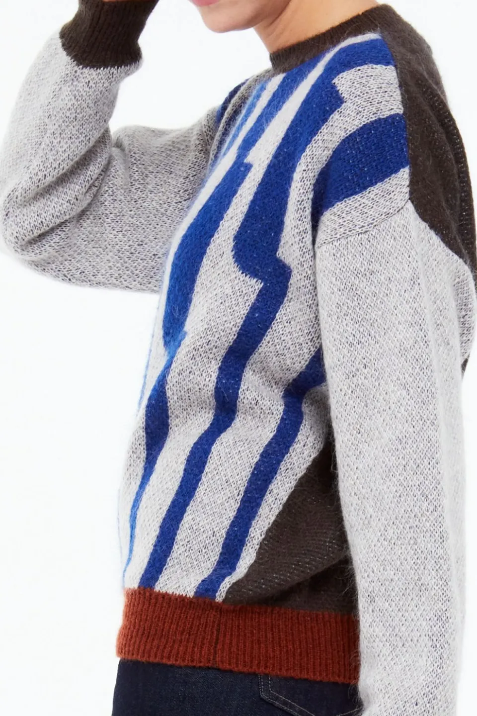 Discount Mapoésie Pull Icone Céleste Bleu