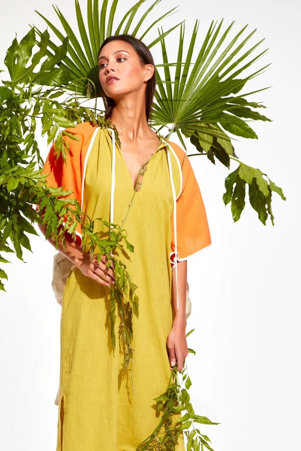 Fashion Mapoésie Robe Beth Zephyr Orange Kaki