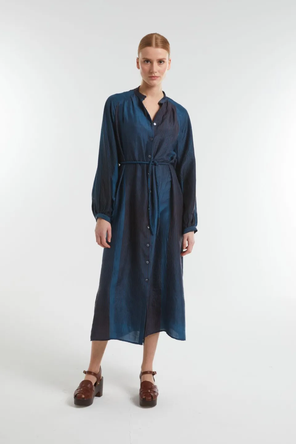 Discount Mapoésie Robe Eulalie Spectre Bleu