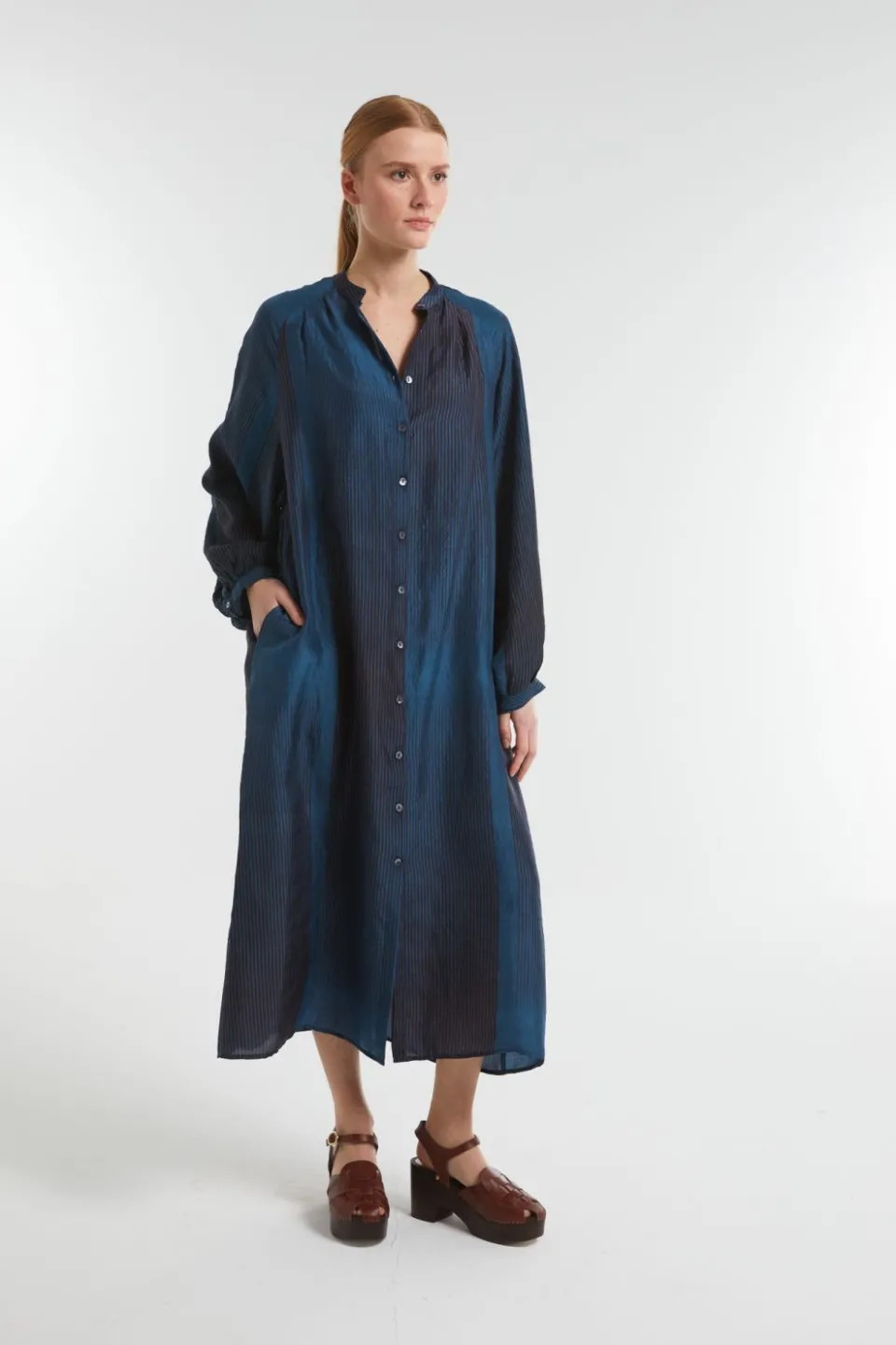 Discount Mapoésie Robe Eulalie Spectre Bleu