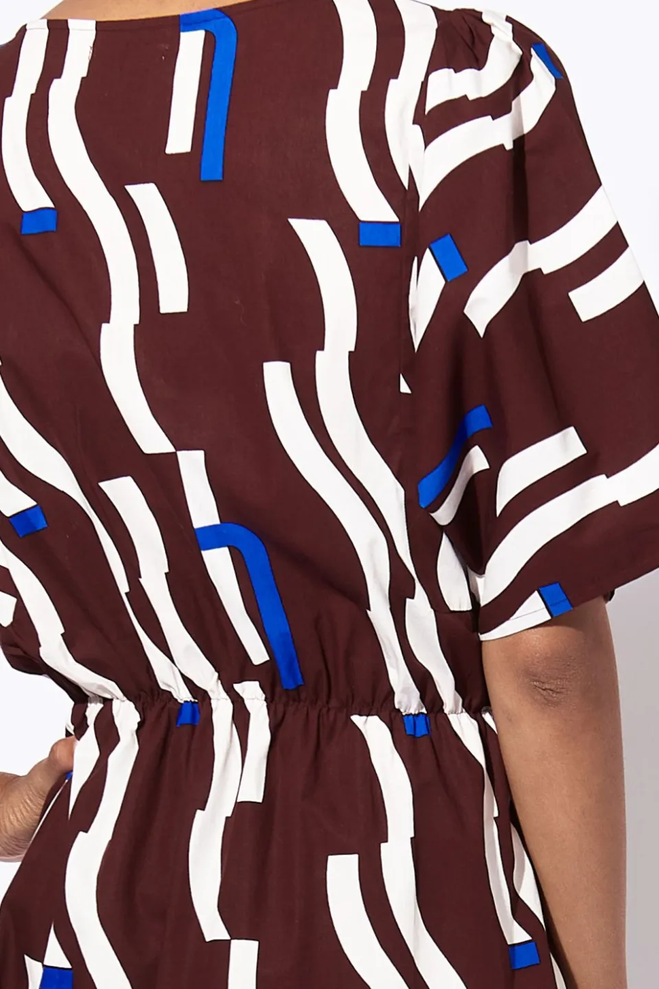 Outlet Mapoésie ROBE OLYMPE WAVE BORDEAUX