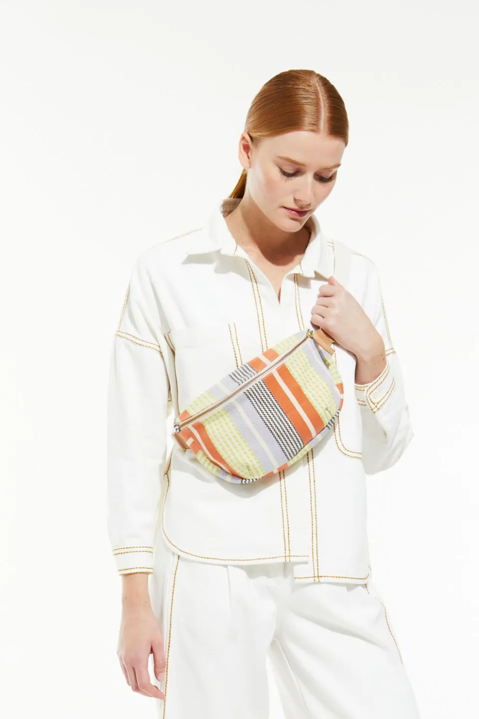 Fashion Mapoésie Sac Banane L Chiara Carrare Multico