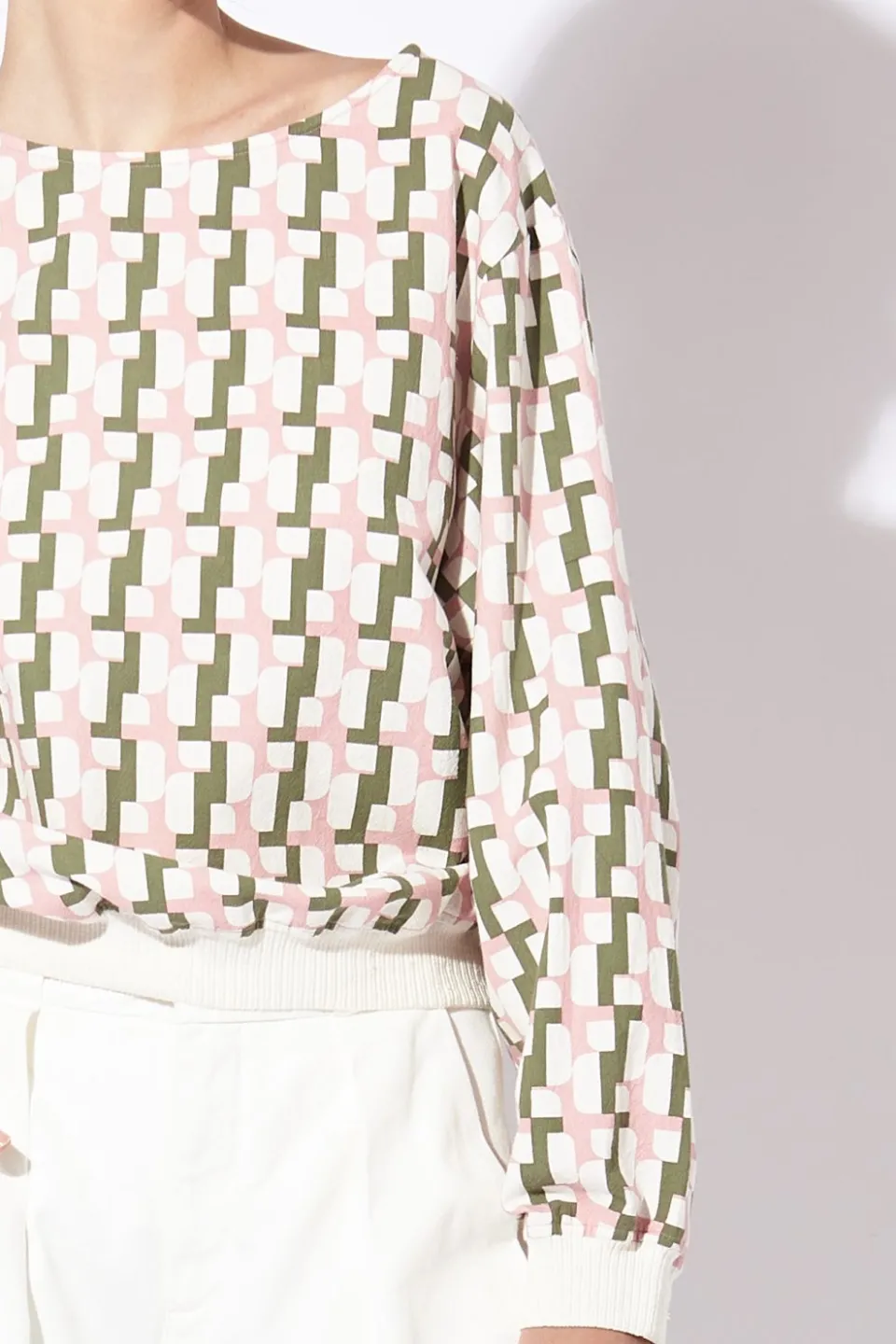 New Mapoésie SWEAT MALI SUAVE ROSE OLIVE